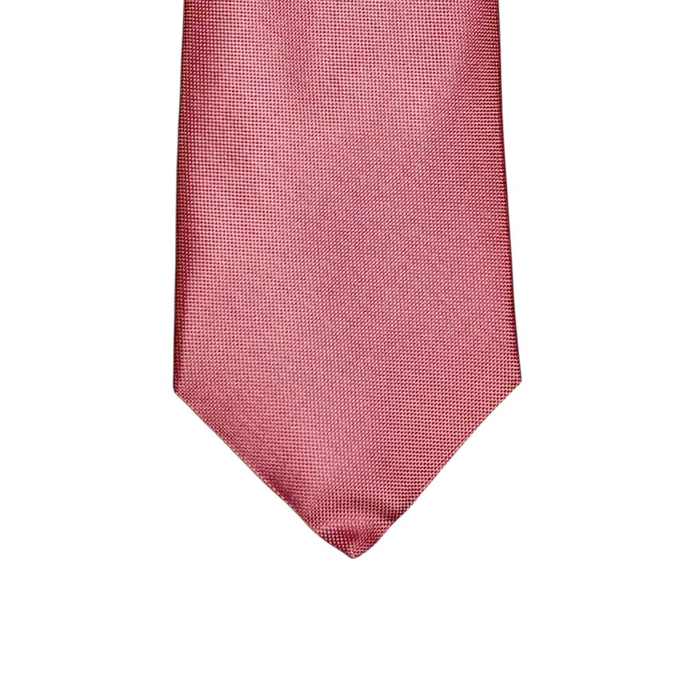 VTG Bloomingdale’s The Men’s Store 100% Silk Neck Tie Pink Coral Micro Dot Y2K